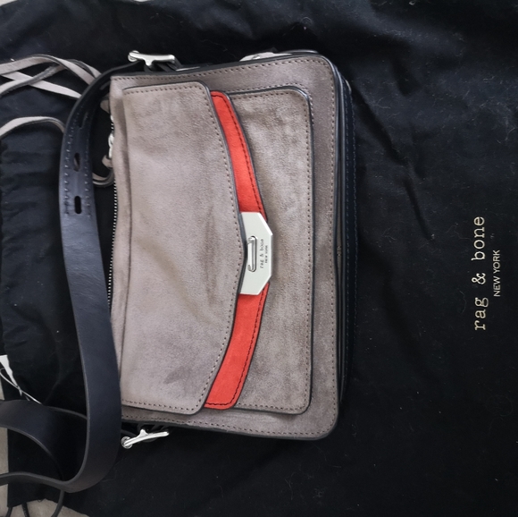 Rag and Bone suede small messenger - Picture 1 of 5